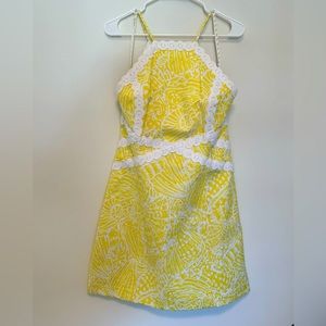 *NWT* Lilly Pulitzer Pearl Stretch Shift Dress (yellow)